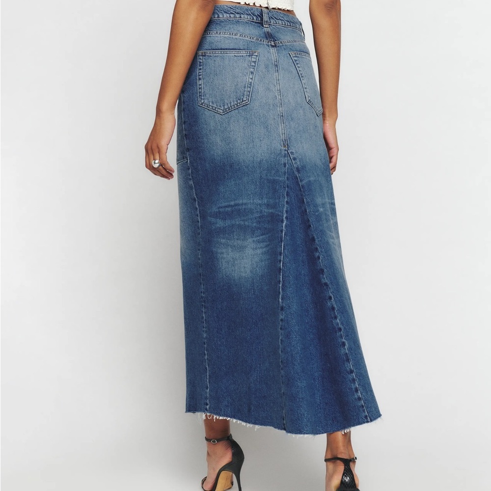 Reformation Jeans Florence Maxi Denim Skirt - Picture 3 of 5